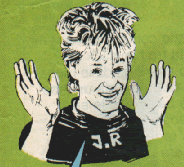 a famous caricature of Julian in happy mood